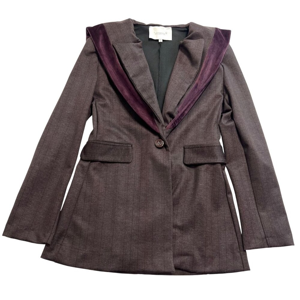 IQ Collection Blazer Jacket in Purple